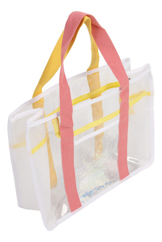Bolso De Hombro Transparente De Gran Capacidad, Tela De Pvc,