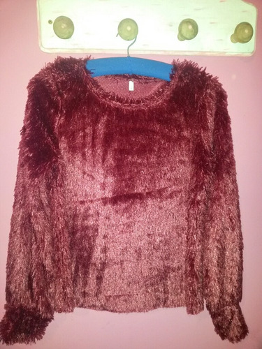 Sweater De Piel Bordo