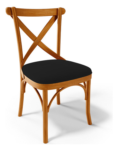 Kit 4 Cadeiras Sala Jantar Living Estofada Ávila Suede Preto