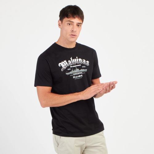 Imagen 3 de 4 de Remera Malvinas Est. M/c Kevingston