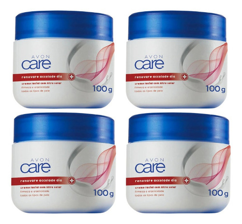 Creme Facial Accolade Dia 100g (4 Unidades) - Avon