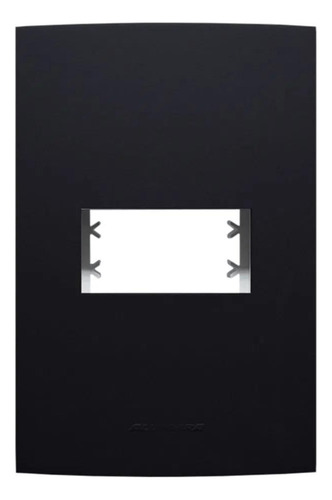 Placa Espelho 4x2 1 Mód Alumbra Inova Preto Ebano Fosc 85726