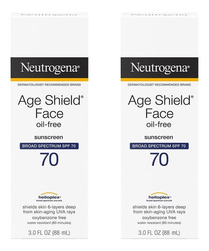 Protector Solar Neutrogena Age Shield 70fps Cara Piel Grasa