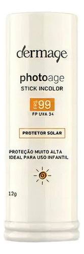 Dermage Photoage Stick Incolor Fps 99 - Protetor Solar 12g