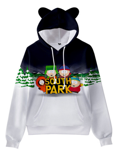 South Park - Sudadera Con Capucha Y Orejas De Gato