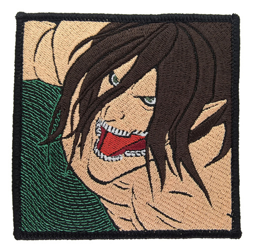 Titán De Ataque - Eren - Parche Bordado - Shingeki No Kyojin