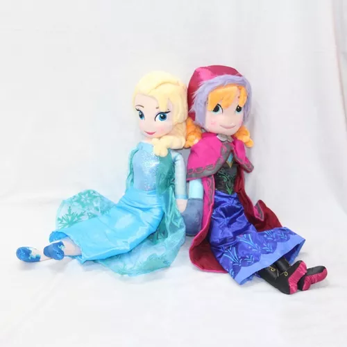 Bonecas Pelúcia Frozen Anna E Elsa Pronta Entrega 50cm