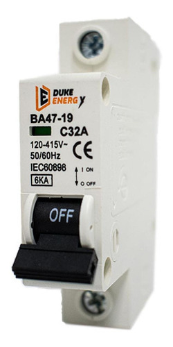 Mini Breaker Duke Energy 1 Polo 32a (ht60142)