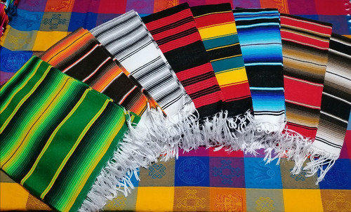 Sarape Artesanal Para Moto Tonos Naturales Set De 6 Piezas