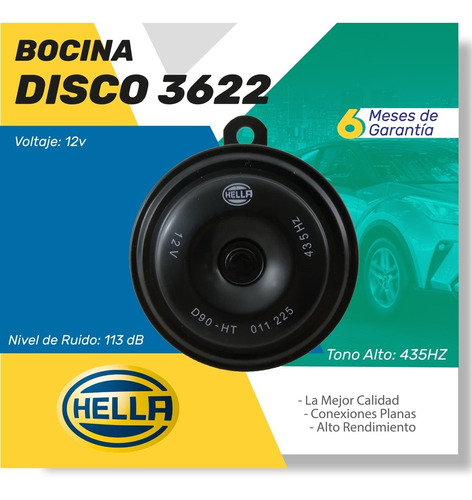 Hella - Bocina Disco 3622 - 012588071