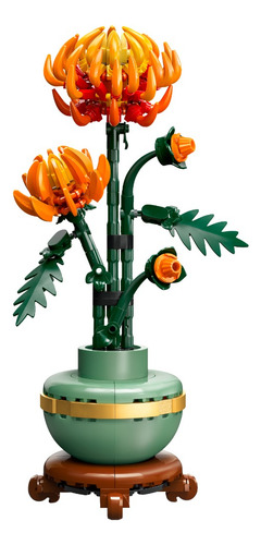 Lego® Botanical Crisantemo Amarillo Flores Regalo Amor 10368