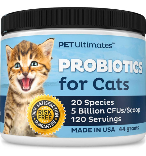 Pet Ultimates Probioticos Para Gatos, 44 Gramos