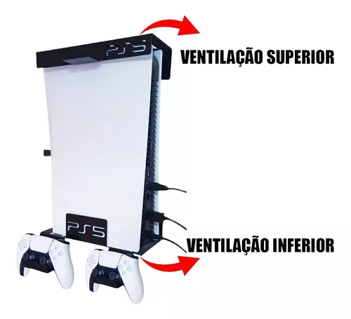 Suporte De Parede Playstation 5 Midia Fisica Super Reforçado