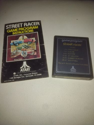 Street Racer Para Atari 2600 C/manual