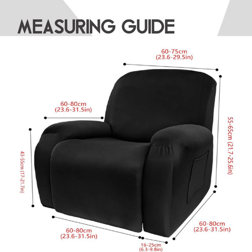 Funda Elástica Para Silla Reclinable De 4 Piezas