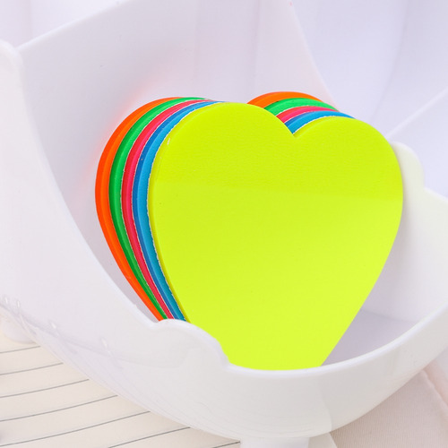 Pegatinas De Pet Fluorescentes En Forma De Corazón, 2 Libros