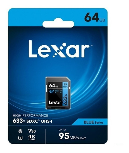 Memoria Lexar  Professional Sdxc 64gb 633x 95mb/s