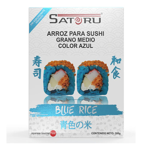 Satoru Arroz Para Sushi Grano Medio Color Azul 300 G