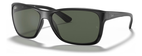 Ray-ban Mens Rb4331 Anteojos De Sol Cuadrados, Verde, 61 Mm