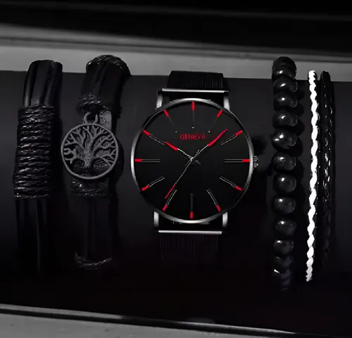 Set Reloj Hombre Vintage / Accesorios / Caja Regalo