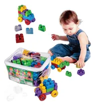 Comprar Blocos Para Montar Encaixar Com 91 Peças Grandes Infantil Versão Do Personagem Blocos Baby
