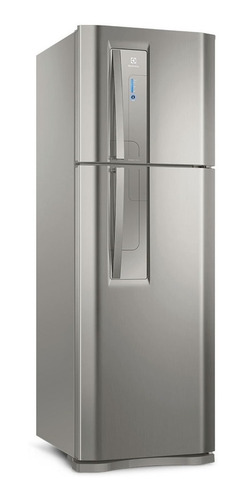 Imagem 2 de 3 de Geladeira frost free Electrolux TF42 inox com freezer 382L 110V