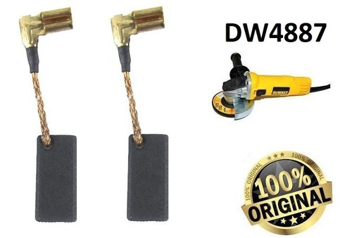 Par De Escovas De Carvão Lixadeira Dewalt Dw4887-n097698