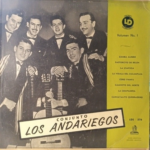 Los Andariegos. Vol. 1. Disco De 10 Pulgadas.  Año 1957.