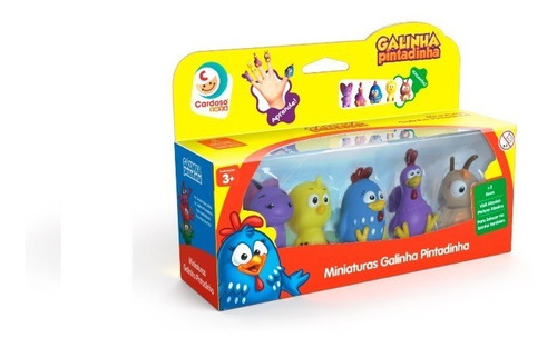 Turma Da Galinha Pintadinha - Miniaturas 5 Peças De Vinil