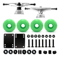 Comprar Ruedas Plateadas De 52 Mm Para Monopatines Combo Vj 5.0 Truc