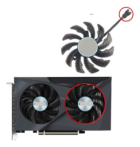 Hazek Ventilador Refrigeracion Para Gigabyte Rx Eagle Video