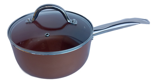 Cacerola 20cm Antiadherente Cobre Con Mango Cool Bazar