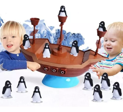 Jogo Barca dos Pinguins Piratas Equilibrio - Art Brink - Shop Macrozao