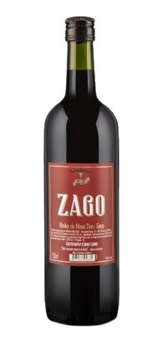 Vinho De Mesa Tinto Seco - Zago 750 Ml