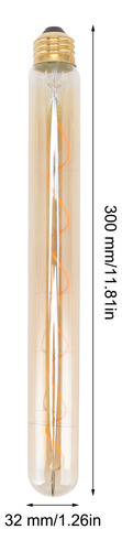 Bombilla Tubular Led Regulable De Estilo Vintage