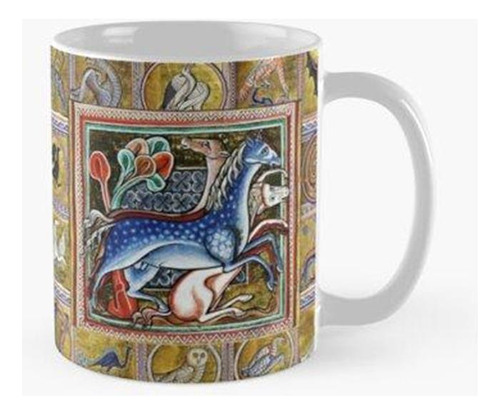 Taza Bestiario Medieval Tres Caballos, Animales Fantásticos 