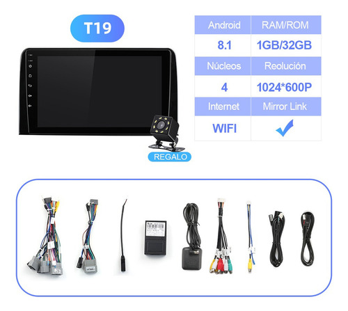 Zk Auto Estéreo Para Honda Crv 2017-2020 Cámara Gps Fm Bt