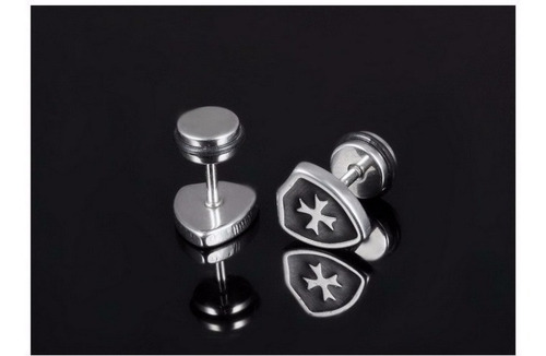 Imagen 3 de 4 de Piercing Acero Inoxidable Unisex Escudo -390
