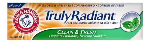 Pasta Dental Truly Radiant Clean And Fresh Arm & Hammer