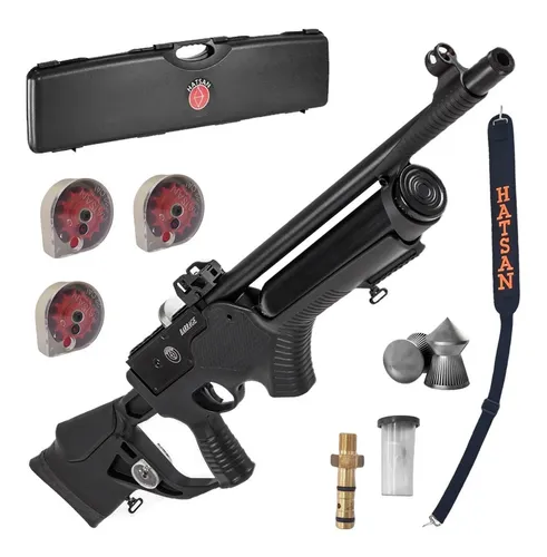 Rifle Pcp Hatsan Barrage Semiauto + Inflador Mira Ir Estuche