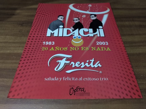 (pc642) Publicidad Midachi * Teatro Opera * 2003