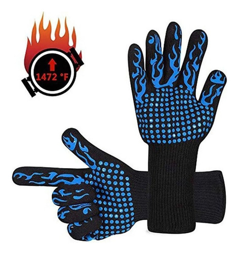 Guantes De Barbacoa Cocina Horno Resistentes Al Calor 1 Par