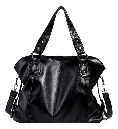 Bolso Bandolera Grande De Cuero Casual Retro Para Mamá