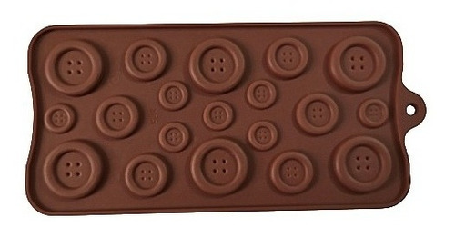 Molde Silicona Flexible Botones Chocolatería