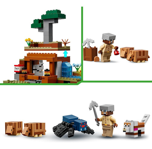 Kit de construcción Lego Minecraft La expedición a la mina Armadillo 21269
