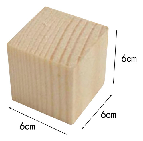 Bloques De Madera Sin Terminar Bloques De 6cmx6cmx6cm