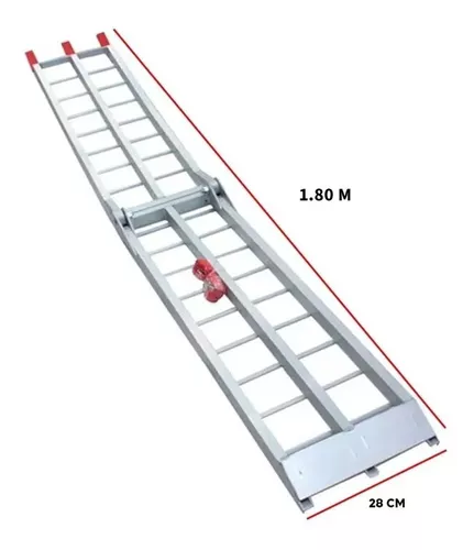 Rampa Escalera Motocicleta 189cm Aluminio 340 Kg