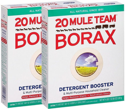 20 Mule Team Borax Natural Detergent Booster 1.84kg 2 Pack