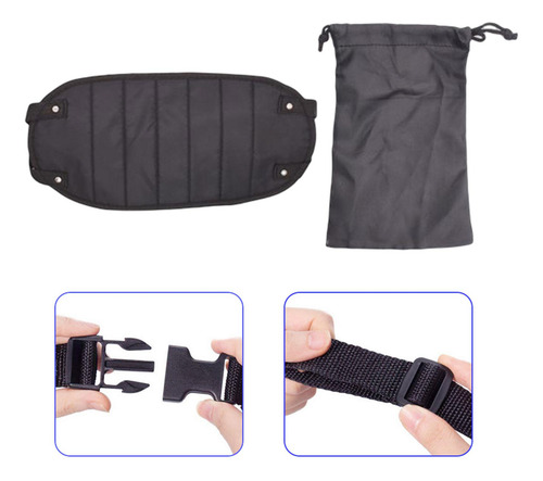 Apoio De Pé Para Avião Descanso De Pé Portátil Preto