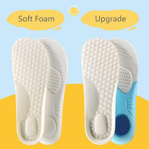 Imagen 5 de 9 de Plantillas Ortopedicas De Memory Foam Para Niños Talla 20-35